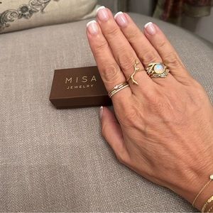 MISA 14k Gold Branch Ring Size 8